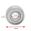 بلبرینگ هندپیس سوهان برقی مدل 12*6*4