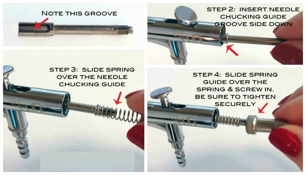 راهنمای کوبنده سوزن ایربراش Needle Chunking Guide